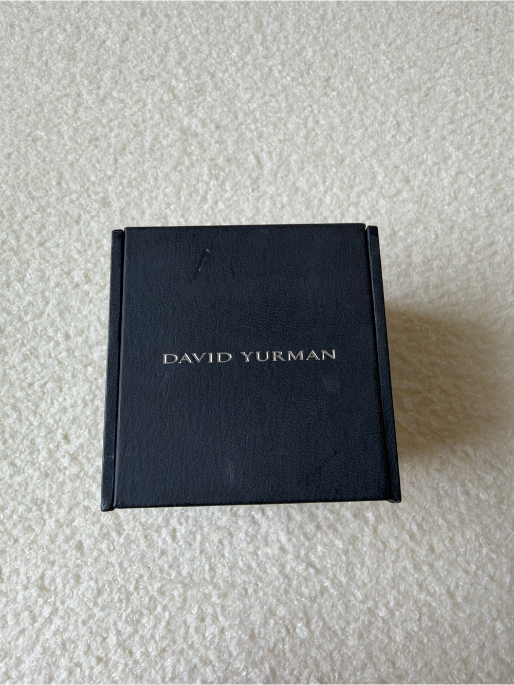 David Yurman Black Jewelry Ring Box & Dustbag